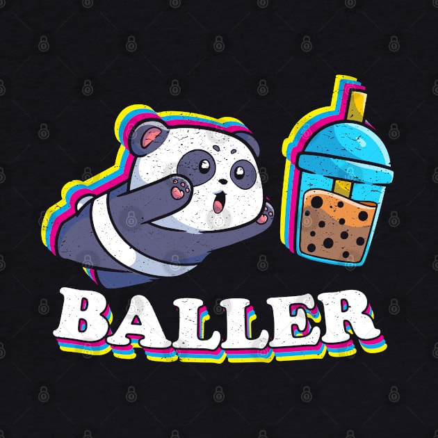 Baller Bubble Tea Funny Boba Tea Kawaii Panda by Wasabi Snake